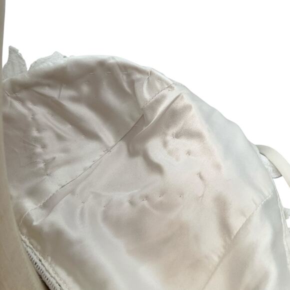 Bardot Lace Sheath Dress Crochet Sleeveless White Size US 6 Small - Picture 9 of 13